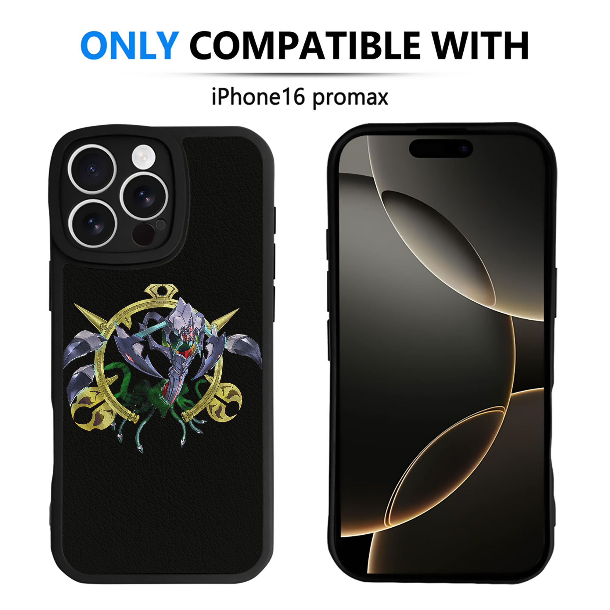 （画像用） 遊☆戯☆王 Yu-Gi-Oh! 【iPhone 16シリーズ対応】シリコンスマホケース（レザー調） 材質：シリコン